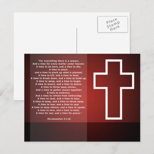 Cross & Verse Postkarte (Vorne/Hinten)