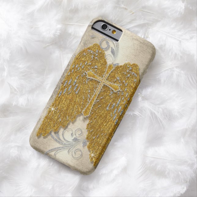 Cross w Glitzer Diamond Jewel Look Angel Wings Case-Mate iPhone Hülle (Beispiel)