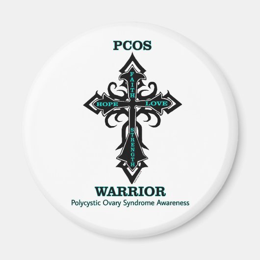 Cross/Warrior...PCOS Magnet (Vorne)