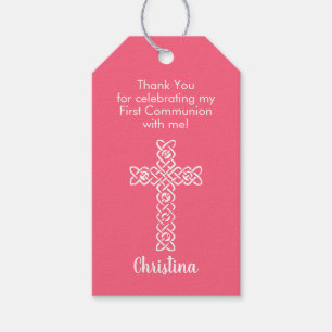 Cross Watermelon Rosa Kommunion Taufe Christen Geschenkanhänger