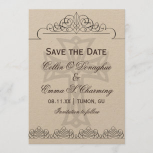 Cross Wedding Save the Date Cards