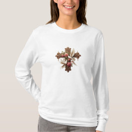 Cross with Doves - Christian Faith Inspirational D T-Shirt