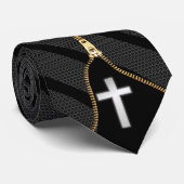 Cross Zipper-Krawatte Krawatte (Gerollt)