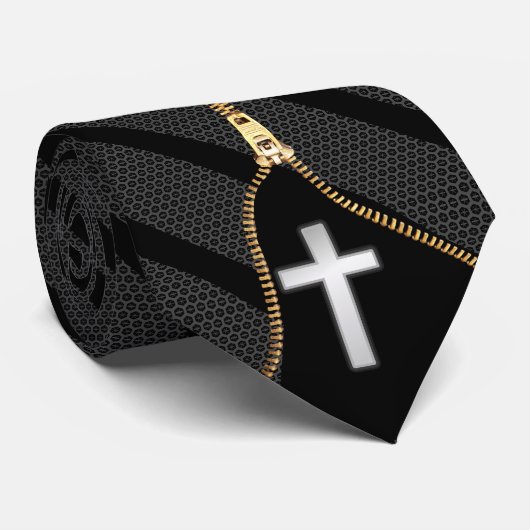 Cross Zipper-Krawatte Krawatte (Gerollt)