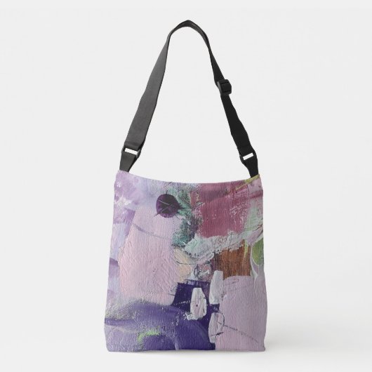 Crossbody Bag in rosa Marshmallow Design Tragetaschen Mit Langen Trägern (Vorderseite)