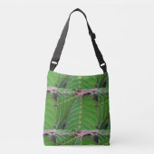 Crossbody Bag mit elegantem grünem Leaf Tragetaschen Mit Langen Trägern (Vorderseite)