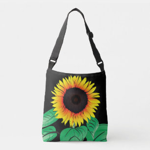 Crossbody Bag Sonnenblumen - Farben auswählen Tragetaschen Mit Langen Trägern