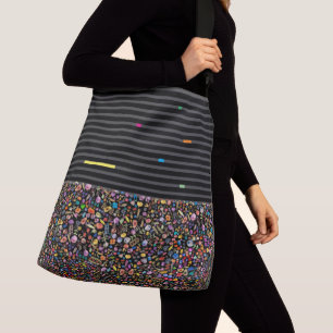 Crossbody - Beutel Regen farbiger Blume Tragetaschen Mit Langen Trägern