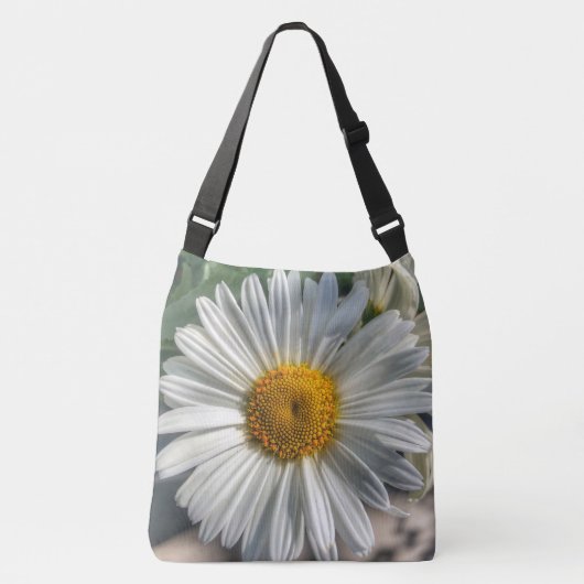 Crossbody Daisy Tote Bag Tragetaschen Mit Langen Trägern (Vorderseite)