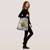 Crossbody Daisy Tote Bag Tragetaschen Mit Langen Trägern (Am Model)