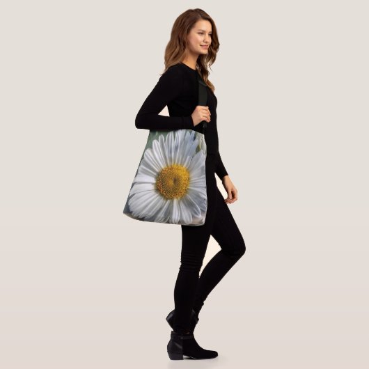 Crossbody Daisy Tote Bag Tragetaschen Mit Langen Trägern (Am Model)