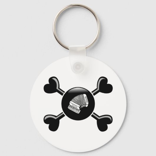 Crossbones Accordion Schlüsselanhänger (Vorderseite)