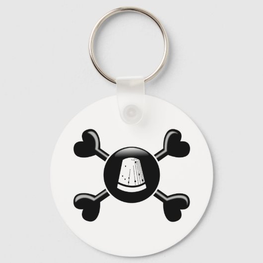Crossbones Nähen Schlüsselanhänger (Vorderseite)