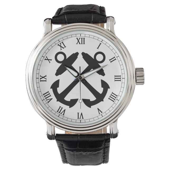 Crossed Anchor Watch Armbanduhr (Vorderseite)