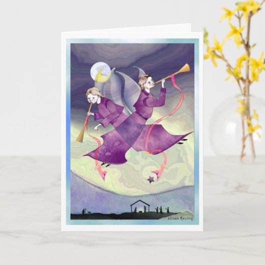 Crossed Angels Card Karte (Gelbe Blume)