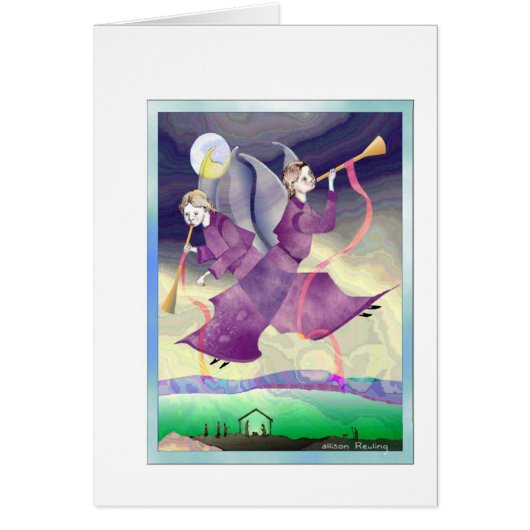 Crossed Angels Weihnachtsgrüße Karte (Vorne)