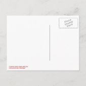 Crossed Candy Canes mit Bow Postcard Ankündigungspostkarte (Rückseite)