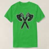Crossed Chain Axes Klassisches TShirt (Design vorne)
