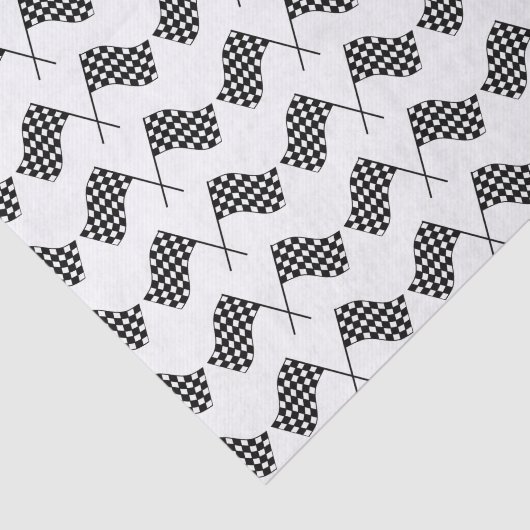 Crossed Checkered Flags Seidenpapier (Ausschnitt)