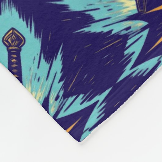 Crossed Fantasy Arrows with Glowing Energy – Dynam Fleecedecke (Ecke)