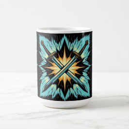 Crossed Fantasy Arrows with Glowing Energy – Dynam Kaffeetasse