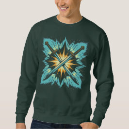 Crossed Fantasy Arrows with Glowing Energy – Dynam Sweatshirt