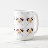 Crossed Fantasy Axes with Fiery Energy – Powerful  Kaffeetasse (VorderseiteRechts)