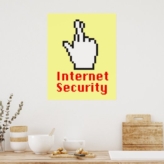 Crossed Fingers Cursor Poster (Küche)