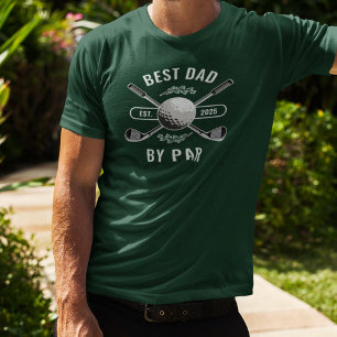 Crossed Golf Clubs & Golf Ball Bester Vater Par T-Shirt