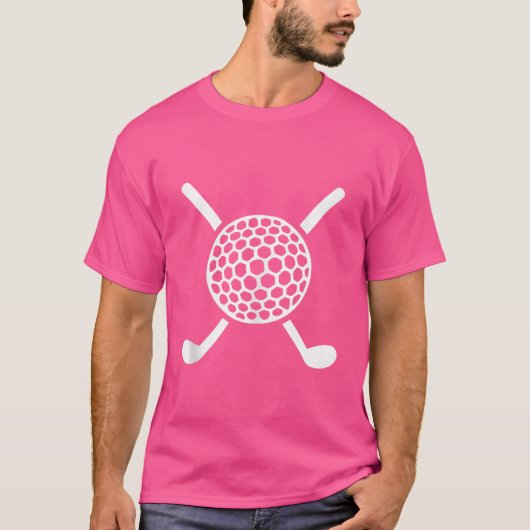 Crossed Golf Clubs T-Shirt (Vorderseite)