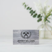 Crossed Hammers | Metallrivets-Visitenkarte Visitenkarte (Stehend Vorderseite)