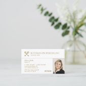 Crossed Keys Real Anwesen Agent Fotoshop Visitenkarte (Stehend Vorderseite)