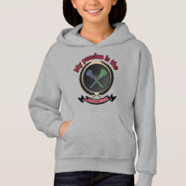 Crossed Lacrosse Sticks Ball Passport Spiel Hoodie