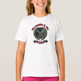 Crossed Lacrosse Sticks Ball Passport Spiel T-Shirt