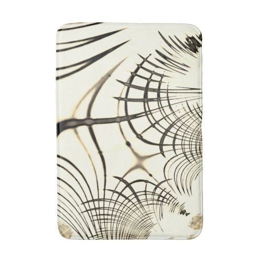 Crossed-nut-braune oder khaki gebogene Spuren in B Badematte (Vorderseite Vertikal)