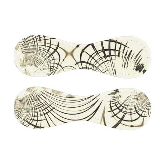 Crossed-nut-braune oder khaki gebogene Spuren in B Baseball (Paneele)