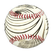 Crossed-nut-braune oder khaki gebogene Spuren in B Baseball (Rückseite)