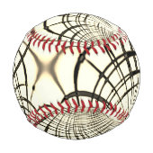 Crossed-nut-braune oder khaki gebogene Spuren in B Baseball (Vorderseite)