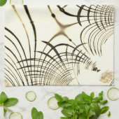 Crossed-nut-braune oder khaki gebogene Spuren in B Geschirrtuch (Gefaltet)