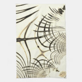 Crossed-nut-braune oder khaki gebogene Spuren in B Geschirrtuch (Vertikal)