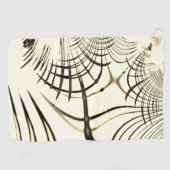 Crossed-nut-braune oder khaki gebogene Spuren in B Golfhandtuch (Horizontal)