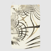 Crossed-nut-braune oder khaki gebogene Spuren in B Golfhandtuch (Vorderseite)