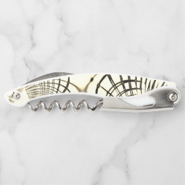 Crossed-nut-braune oder khaki gebogene Spuren in B Kellnermesser