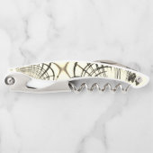 Crossed-nut-braune oder khaki gebogene Spuren in B Kellnermesser (Vorderseite)