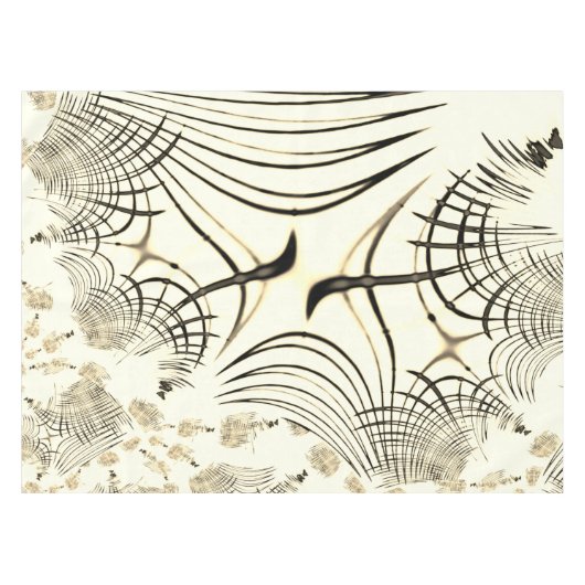 Crossed-nut-braune oder khaki gebogene Spuren in B Tischdecke (Vorderseite (Horizontal))