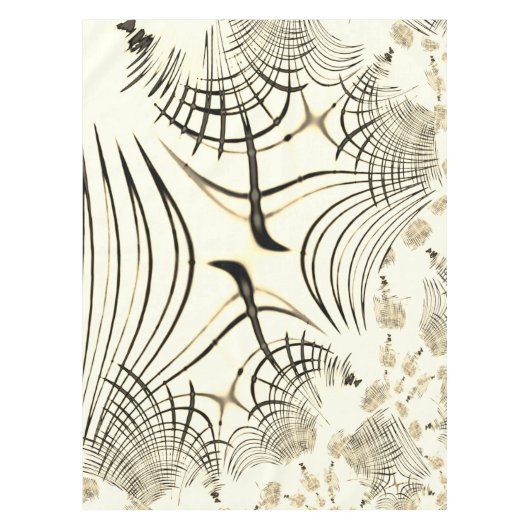 Crossed-nut-braune oder khaki gebogene Spuren in B Tischdecke (Vorderseite)