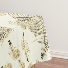 Crossed-nut-braune oder khaki gebogene Spuren in B Tischdecke