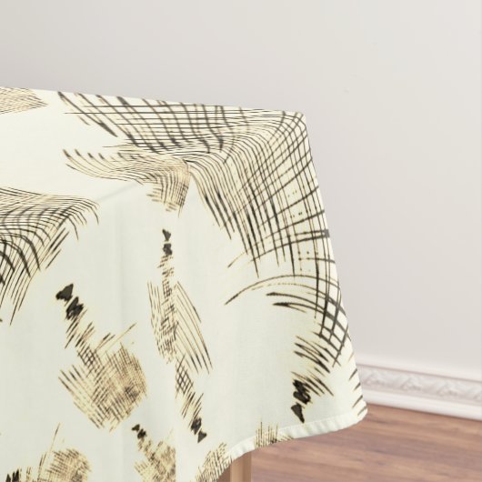 Crossed-nut-braune oder khaki gebogene Spuren in B Tischdecke (Beispiel)