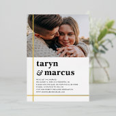 Crossed Path FOIL Wedding Save the Date Card Folieneinladung (Stehend vorne)