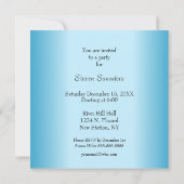 Crossed Pistols Blue Party Einladung (Rückseite)